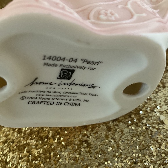 Home Interior Lady Figurine  14004 Pearl Parasol Pink Umbrella Homco new no box - Picture 11 of 11